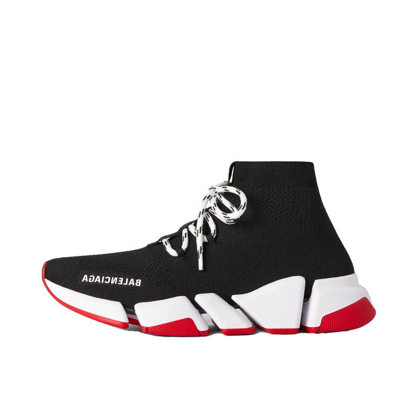 Tenisky a topánky Balenciaga Speed 2.0 Lace Up Black Red Sole Čierna | 769319W2DB21961