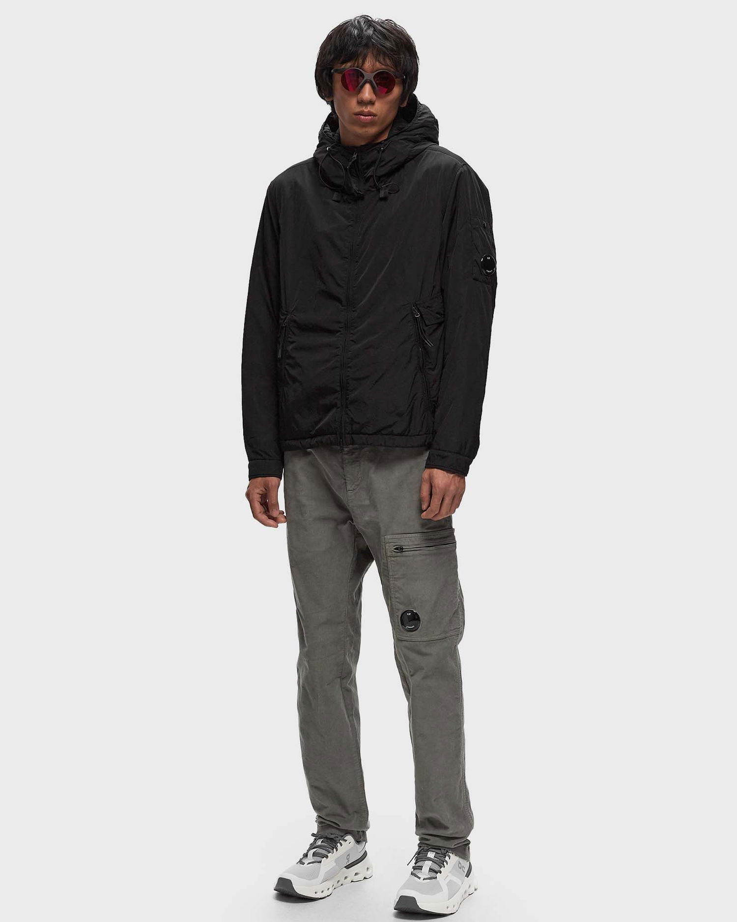 Cargo nohavice C.P. Company CORDUROY LENS CARGO PANTS Šedá | 17CMPA123A006410O-674, 1