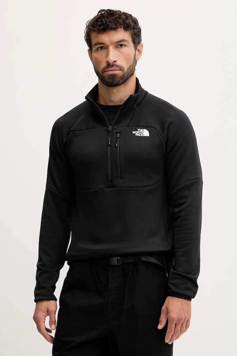Mikina The North Face Meteora Smooth Quarter-Zip Fleece Čierna | NF0A8E1MJK31