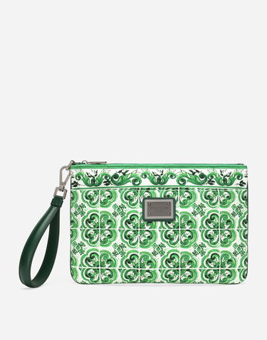 Kabelka Dolce & Gabbana Print Canvas Pouch Zelené | BP3294AO667HU3TN, 0