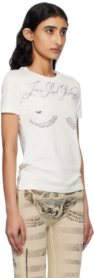 Tričko Jean Paul Gaultier Jean Paul Gaultier 'The Tattoo Poem' T-Shirt Biela | 25/34-F-TS117I-J087-0500, 1