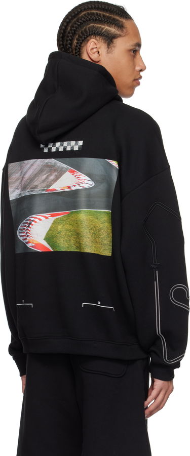 Mikina BOSS HUGO Racing Print Hoodie Čierna | 50531738, 2