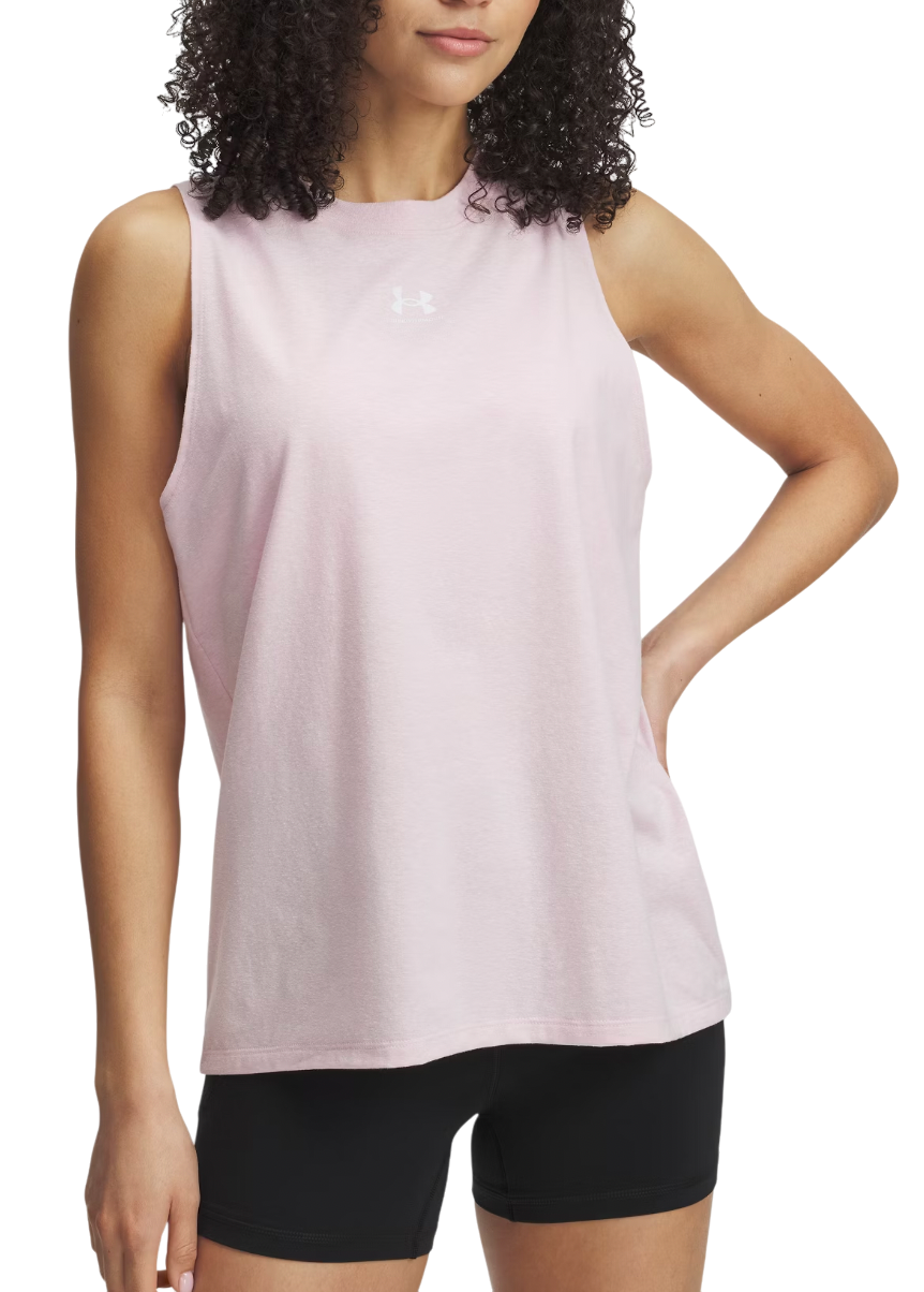 Tielko Under Armour Under Armour Rival Muscle Tank Top Ružová | 1383659-648, 0