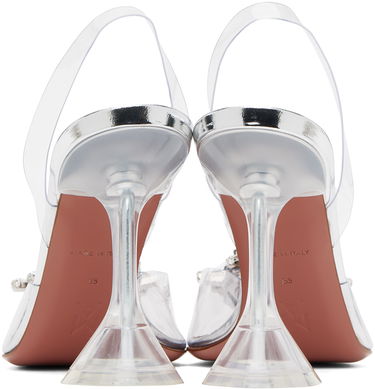 Tenisky a topánky Amina Muaddi Transparent Begum Glass Slingback Heels Biela | BEGUM GLASS SLING CL PVC, 1