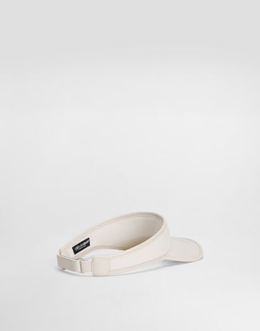 Čiapky a klobúky Dolce & Gabbana Dolce & Gabbana Gabardine Visor Biela | GH910AFUFL3W0802, 1