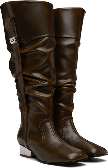 Tenisky a topánky GANNI Slouchy Knee Tall Boots Hnedá | S3074, 3