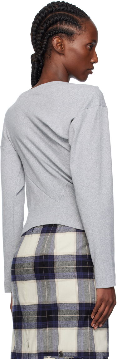 Tričko Vivienne Westwood Vivienne Westwood Hebo Long Sleeve T-Shirt Šedá | 3G01003Y-J009C-, 2