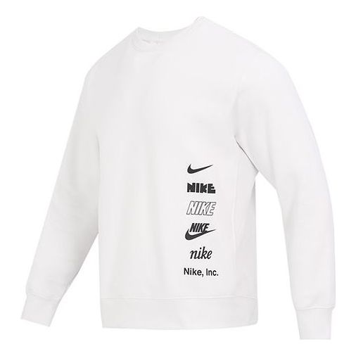 Mikina Nike Multi-label Logo Sweatshirt Biela | DX0782-030