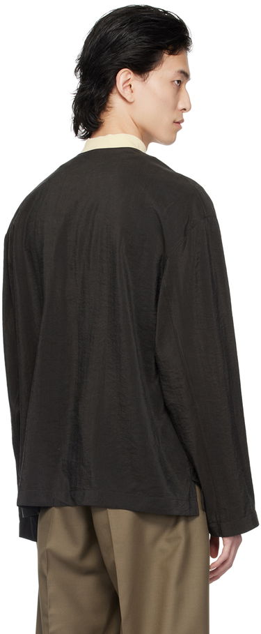 Košeľa LEMAIRE Lemaire Collarless Button-Up Shirt Čierna | SH1065 LF208, 2