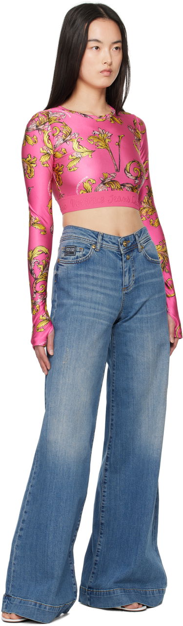 Džínsy Versace Versace Jeans Couture Flared Jeans Modrá | E78HAB561_ECDWA8, 3