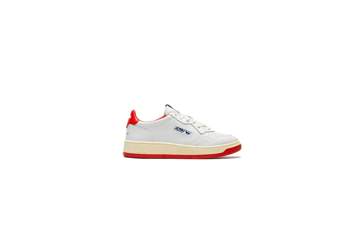 Tenisky a topánky Autry Maison kitsune x Medalist Low 'White & Red' Biela | AULMMK02, 1