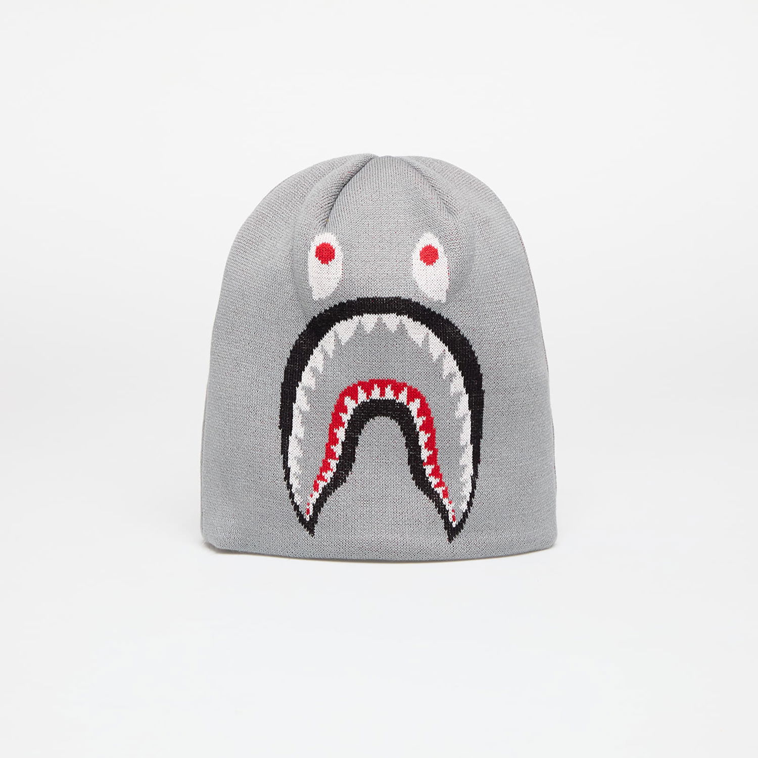 Kulicha BAPE Knit Hat With Shark Graphic Šedá | 001HTK701007M GRA, 0