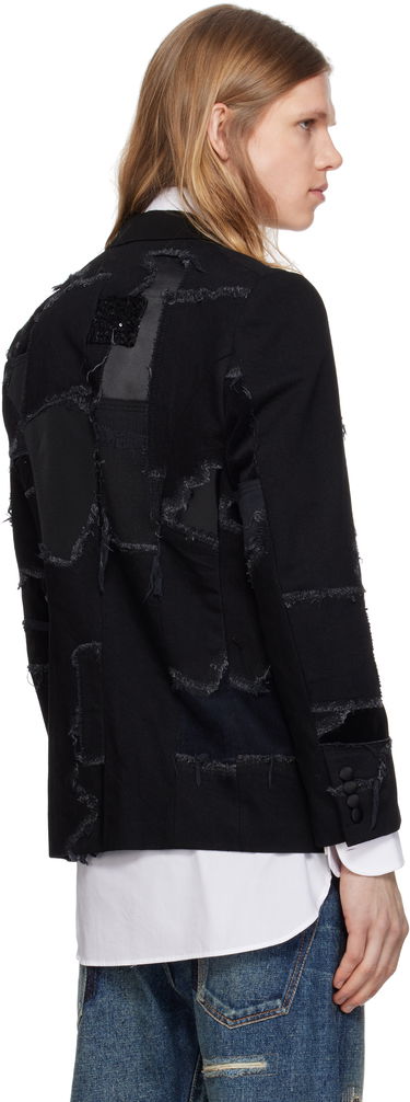 Bunda Junya Watanabe Junya Watanabe Patchwork Blazer Čierna | WO-J033-051, 2