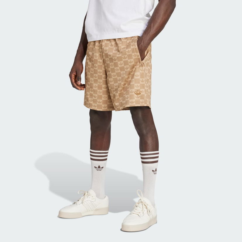 Šortky adidas Performance Monogram Mesh Shorts Béžová | JY2987