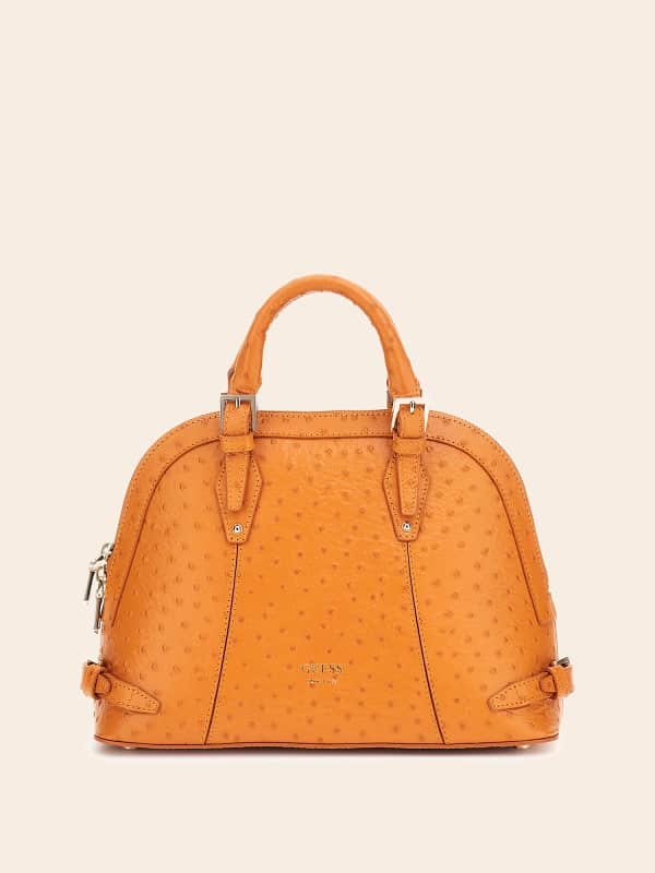 Kabelka GUESS Adele Genuine Leather Handbag Oranžová | HWNWASL4273, 0
