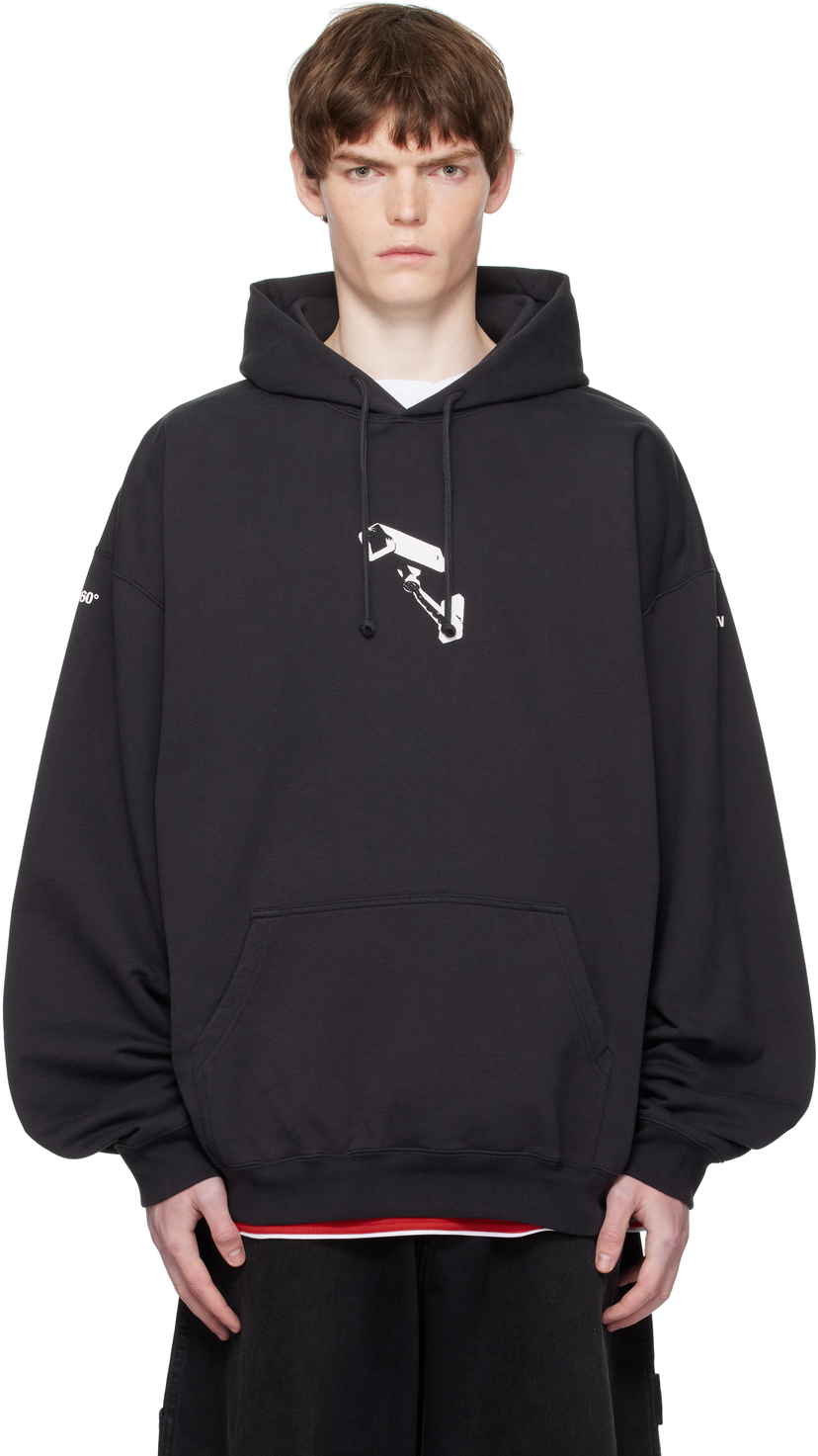 おしゃれアイテム【vetements】Oval Logo Cropped Boxy Hoodie 251669M202032_2.jpg