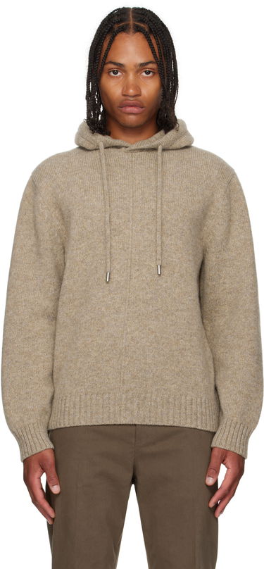 Mikina FERRAGAMO Ferragamo Knit Hoodie Béžová | 786243, 0