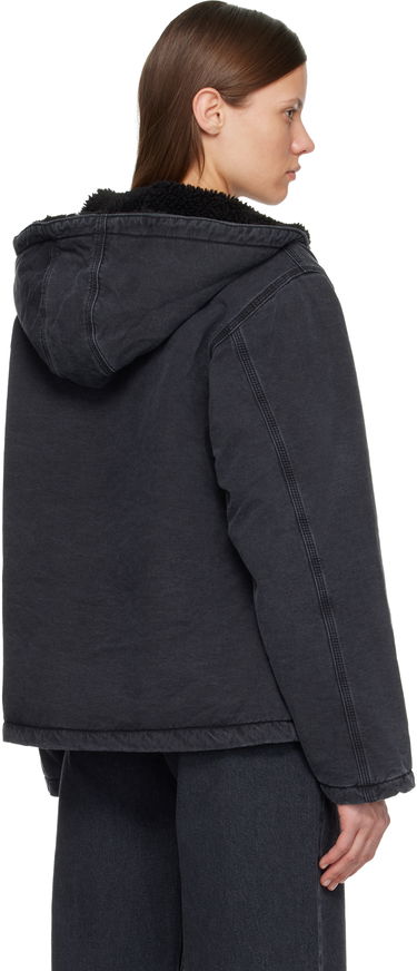 Bomber bunda Carhartt WIP Work In Progress Hooded Mitch Bomber Jacket Čierna | I036317 890J, 2