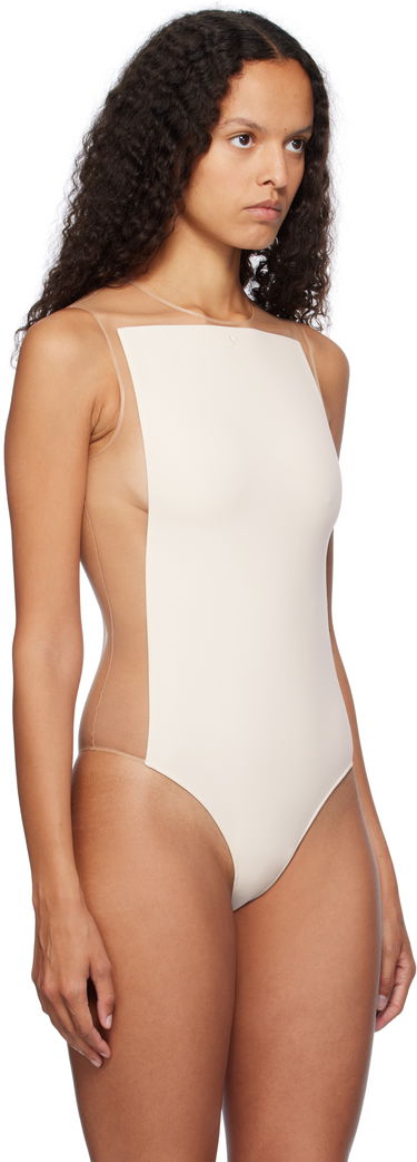 Body Courrèges Illusion Bodysuit Biela | 424JBD112PL0159, 3