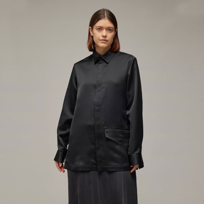 Košeľa adidas Performance Y-3 Tech Seersucker Shirt Čierna | IN4397