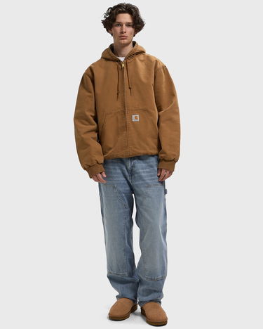Bunda Carhartt WIP OG Active Hooded Canvas Full Zip Jacket Hnedá | I035891-HZ.4O, 2