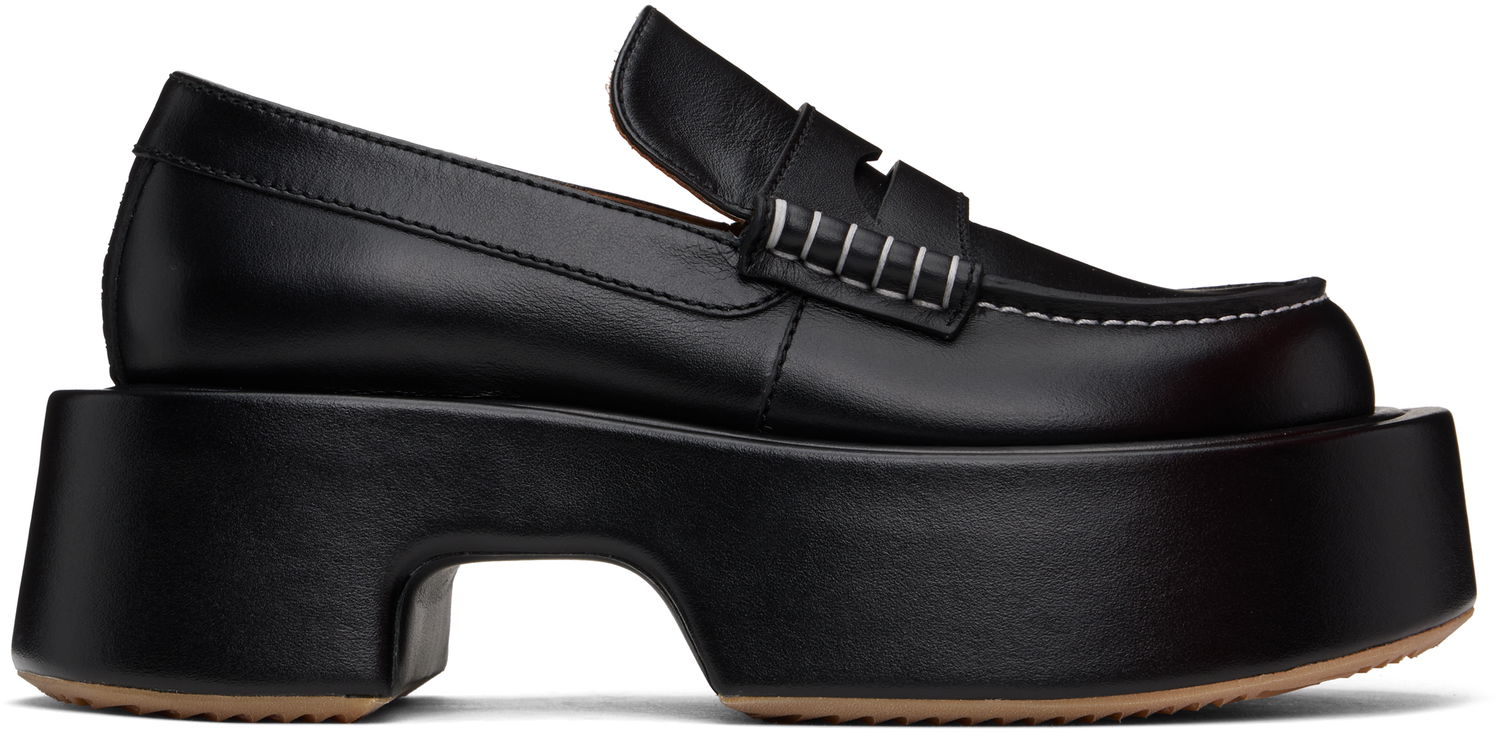 Oblečenie JW Anderson JW Anderson Leather Platform Loafers Čierna | FW0169-LA0020, 0