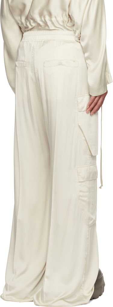 Cargo nohavice Rick Owens Rick Owens Hollywood Cargobelas Silk Cargo Pants Béžová | RR01E5339 SCH, 2