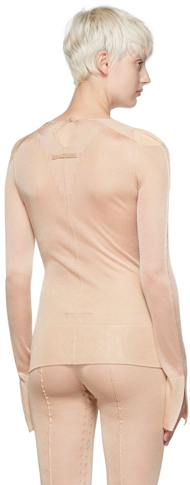 Sveter Jean Paul Gaultier Jean Paul Gaultier Viscose Fitted Sweater Béžová | 22/05-F-TO015, 2