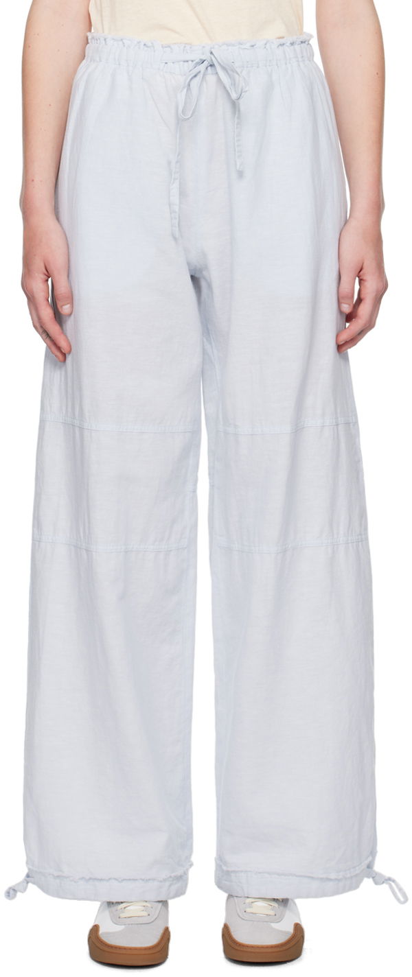 Nohavice Acne Studios Blue Relaxed-Fit Trousers Modrá | AK0820-