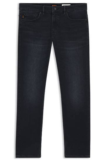 Džínsy BOSS Delaware slim-fit jeans in soft-motion denim Čierna | 50549503