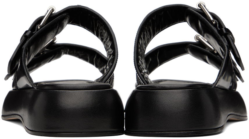 Tenisky a topánky BY FAR BY FAR Wyatt Platform Sandals Čierna | 23SSWYSBLSPN, 1