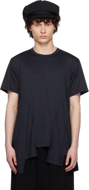 Tričko Comme des Garçons Homme Plus Polyester Honeycomb T-Shirt Čierna | PO-T025-051, 0