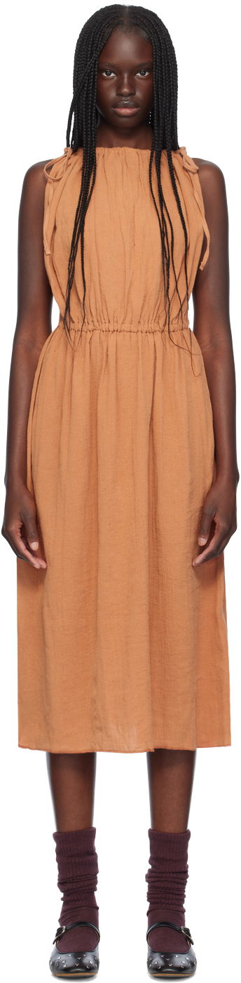 Šaty Baserange Midi Sleeveless Dress Oranžová | DRDI-CL-AU24, 0