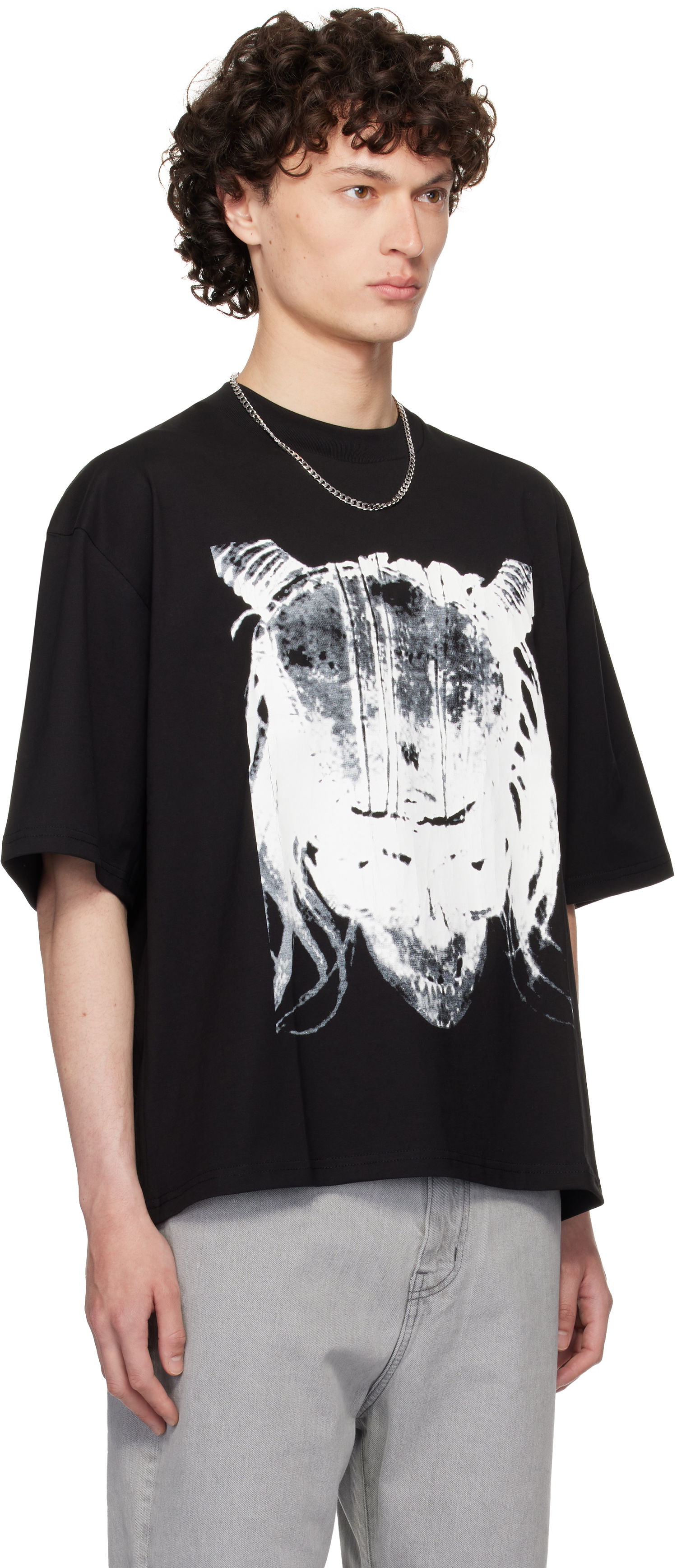 Tričko 1017 ALYX 9SM 1017 ALYX 9SM Oversized Skull Graphic Tee Čierna | AAMTS0516FA01, 1