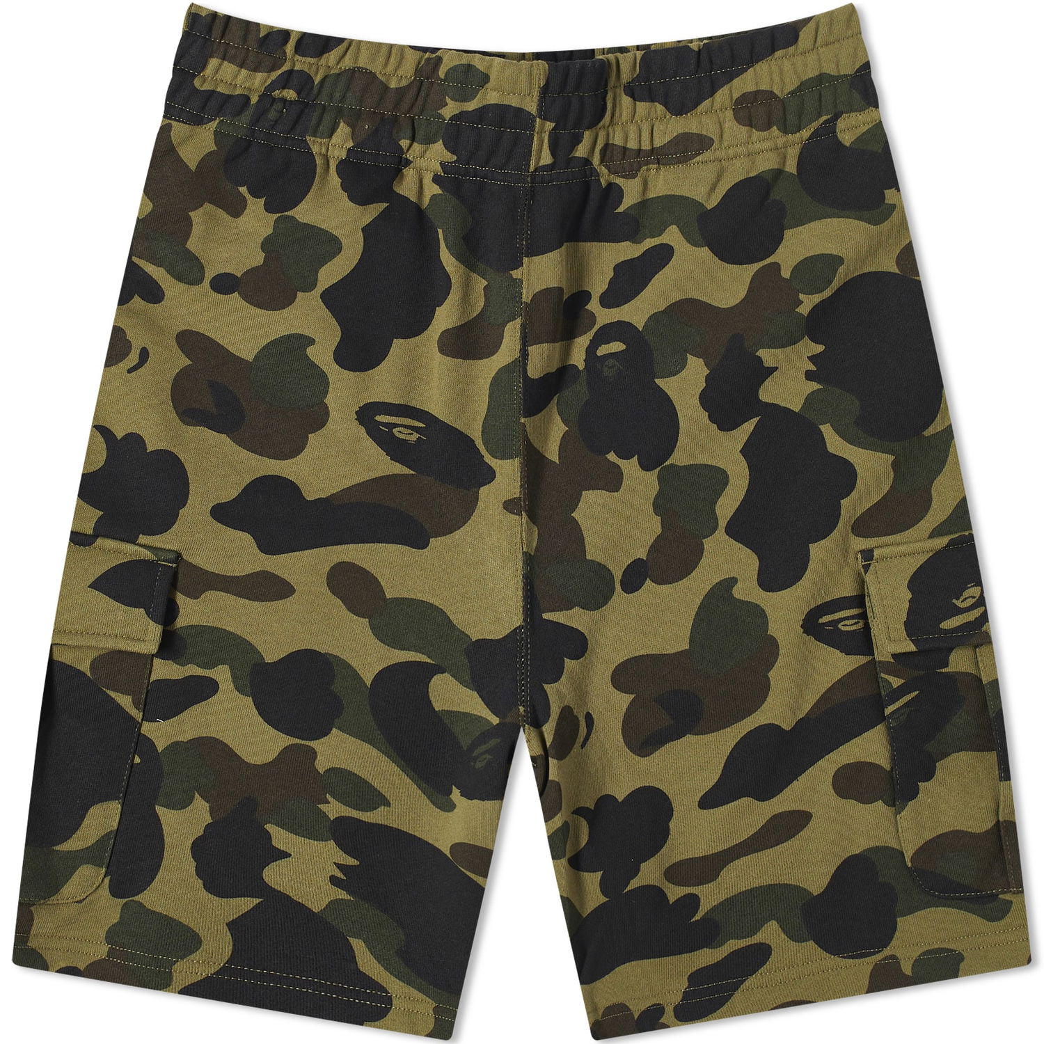 Šortky BAPE St Camo 6 Pocket Sweat Shorts Zelené | 001SPJ801005M-GRN, 0