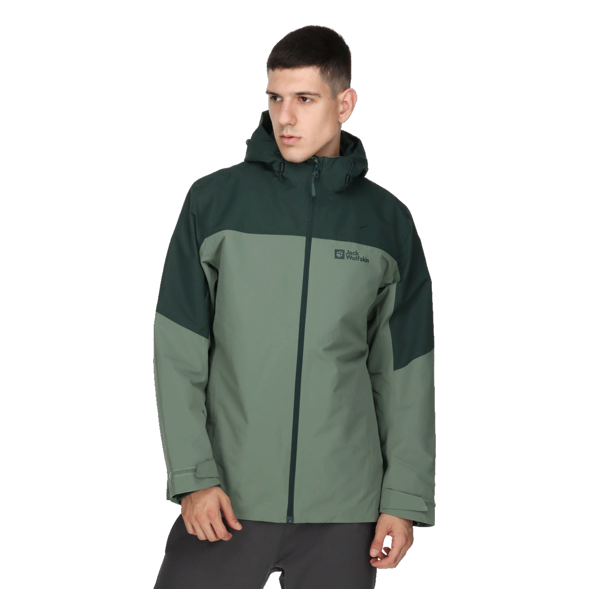 Bunda Jack Wolfskin GLAABACH 3-in-1 Jacket Zelené | 1115291-4161, 0