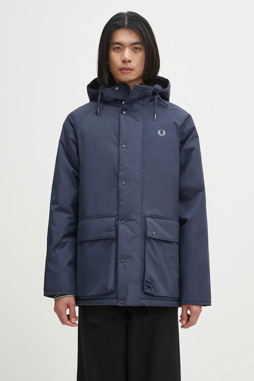 Bunda Fred Perry Fred Perry Hooded Winter Jacket Navy | J8519