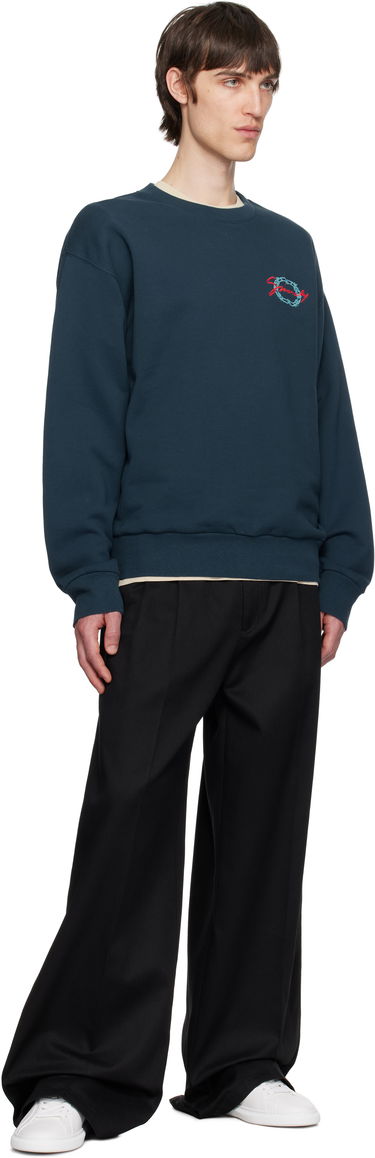 Sveter Givenchy Givenchy Medallion Sweatshirt Navy | BMJ0LC3YQE404, 3