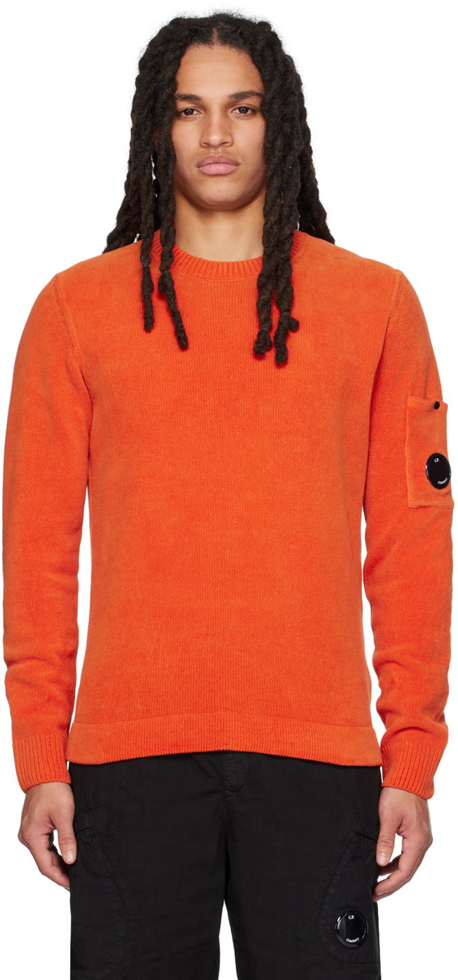 Sveter C.P. Company Garment-Dyed Sweater Oranžová | 14CMKN026A-005687G, 0