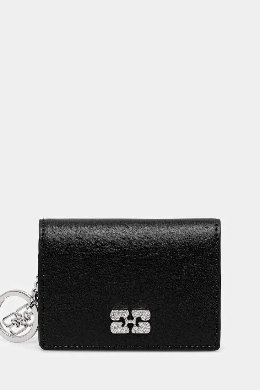 Peňaženka GANNI GANNI Flap Card Holder Strass Čierna | A6395