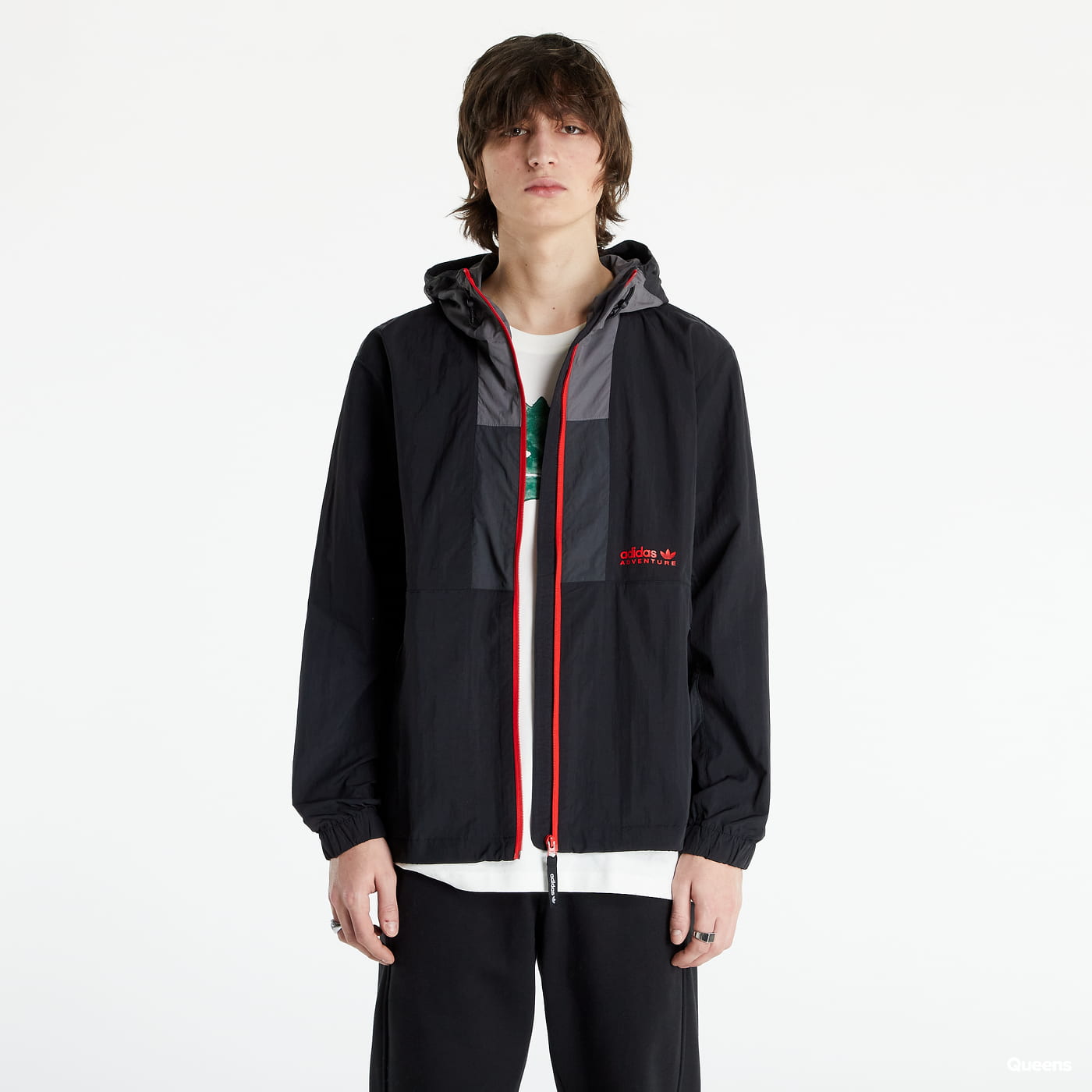 Vetrovka adidas Originals Adventure  DM Black Windbreaker Čierna | HF4804, 0