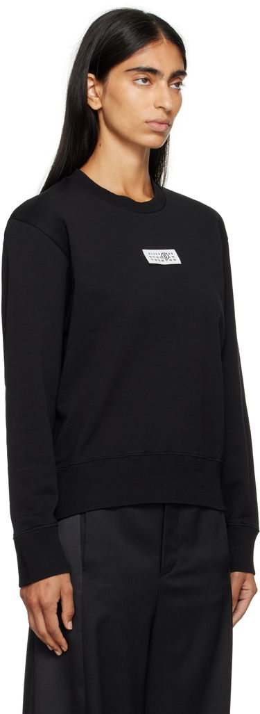 Mikina Maison Margiela MM6 Maison Margiela Logo Patch Sweatshirt Čierna | S52GU0247 M25025, 1