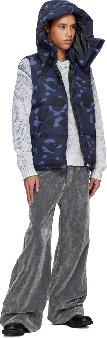 Vesta BAPE A Bathing Ape Camo Down Vest Modrá | 001DNK801005M, 3