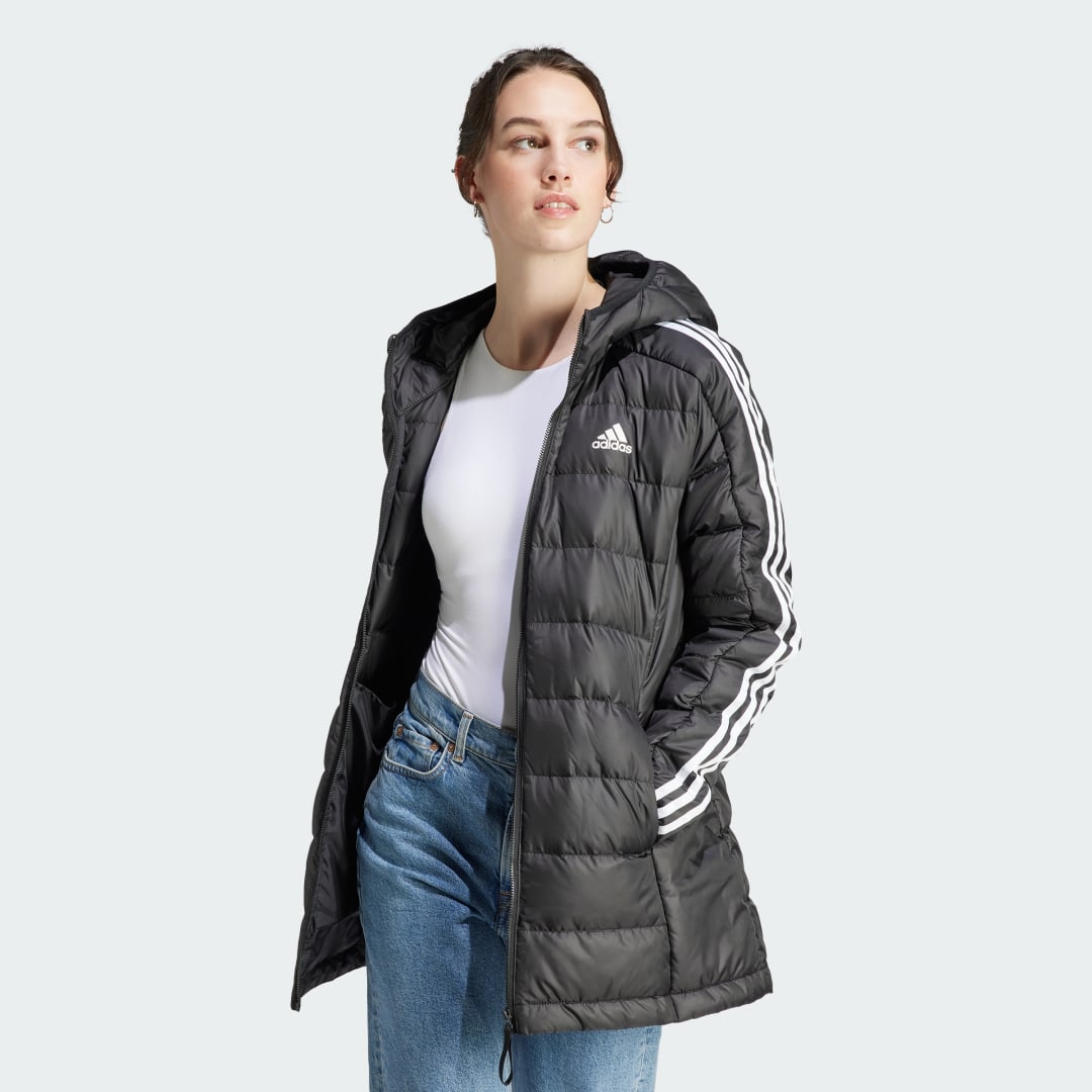 Prešívaná bunda adidas Originals Essentials 3-Stripes Čierna | HZ4428, 0