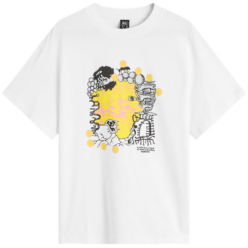 Tričko Brain Dead Brain Dead Euphoria Graphic T-Shirt, Size Large Biela | BDF25T0O0046-WHT