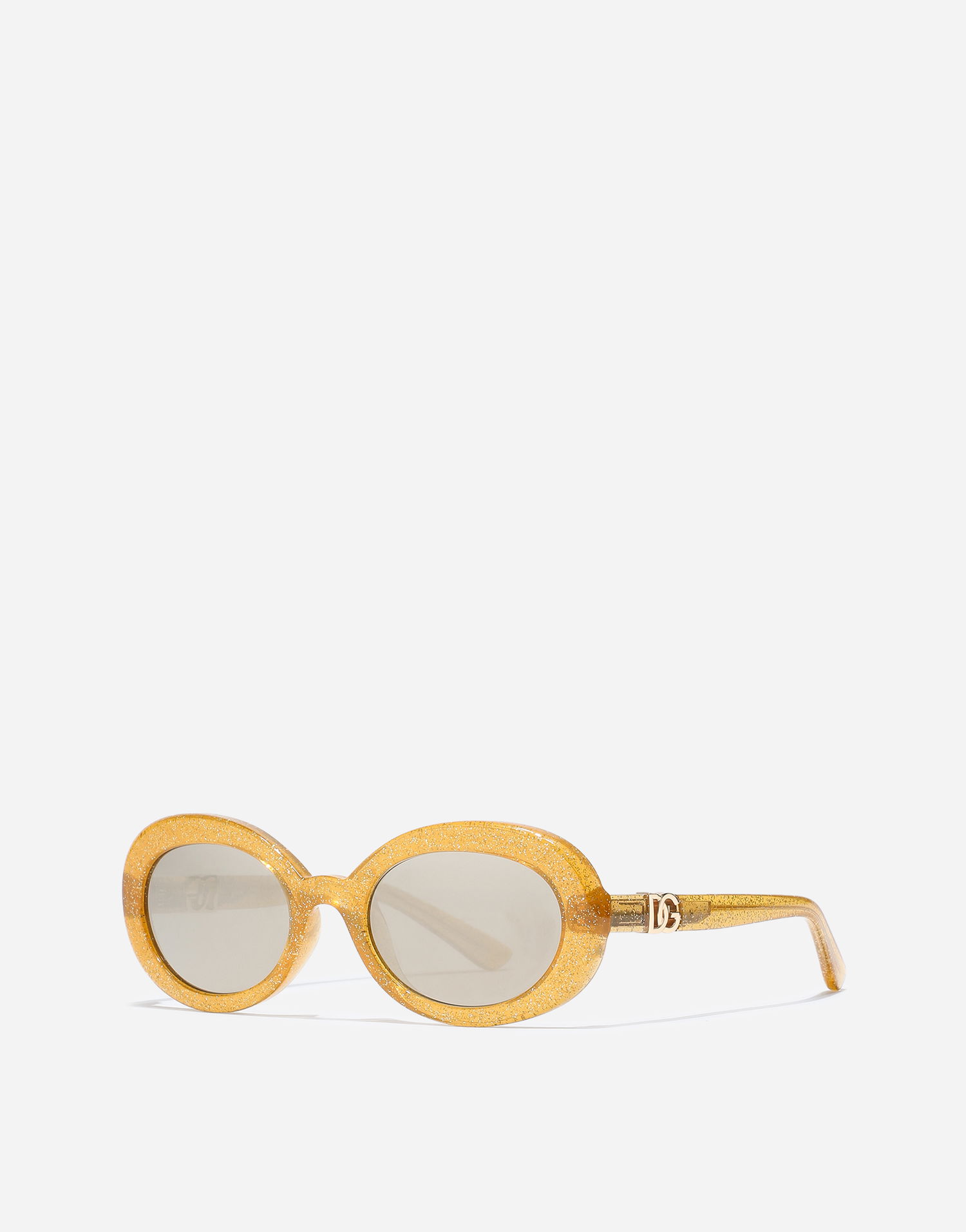 Slnečné okuliare Dolce & Gabbana Dolce & Gabbana DNA Glitter Oval Sunglasses Žltá | VG600KVN55A9V000, 1