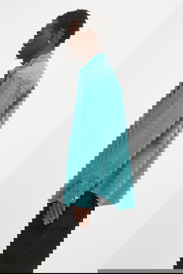 Košeľa Carhartt WIP Walter Linen Blend Relaxed Classic Collar Shirt Tyrkysová | I033578.2ZUGD, 1