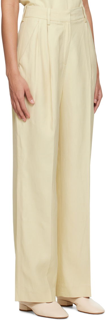 Nohavice Loulou de Saison Loulou de Saison Cadar Pleated Trousers Žltá | CADAR, 1