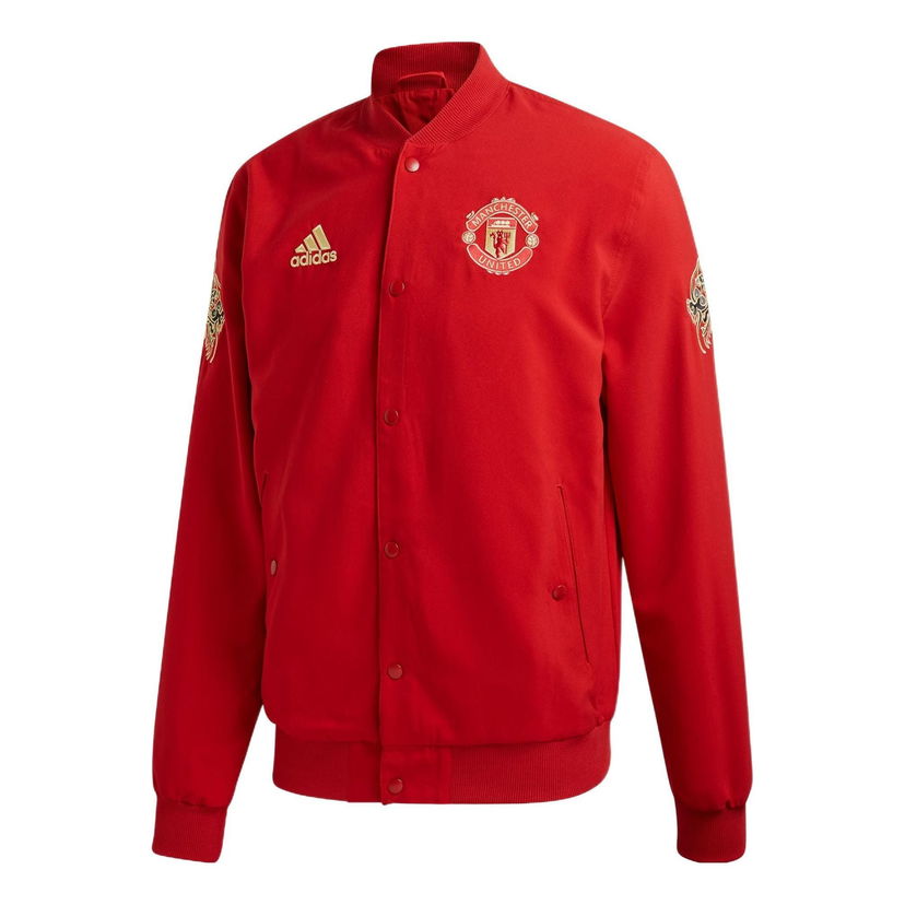 Bomber bunda adidas Originals Manchester United Jacket Červená | GD4386