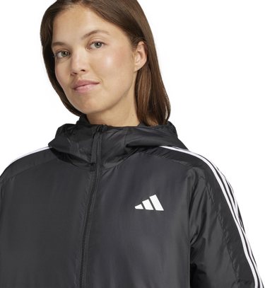 Bunda adidas Originals Essentials 3-Stripes Hooded Jacket Čierna | jd1025, 3